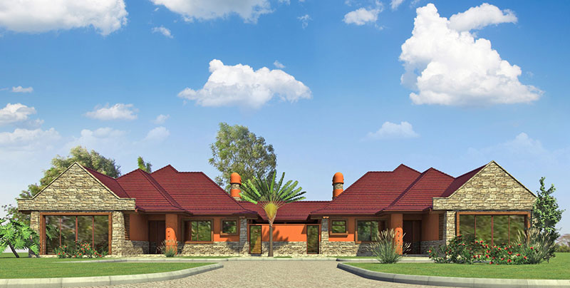 HOUSE TYPE A3 - FRONT VIEW