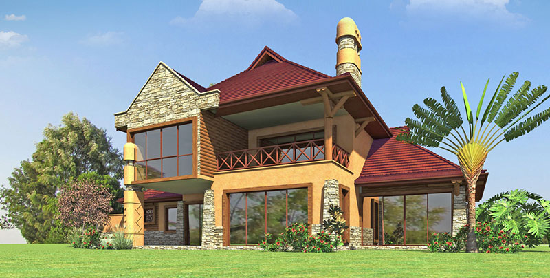 HOUSE TYPE C1 - REAR VIEW