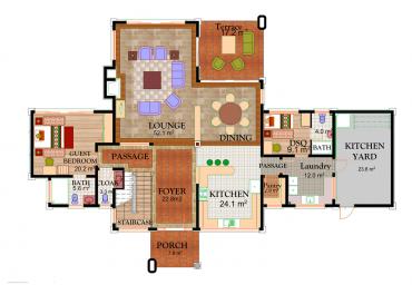 House Type C3 - Ground Floor Plan 