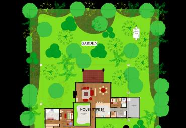 SITE PLAN-HOUSE TYPE B1